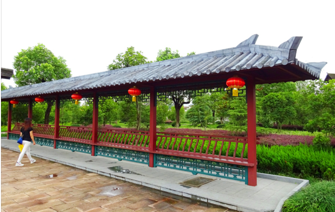 仿古涼亭、牌坊